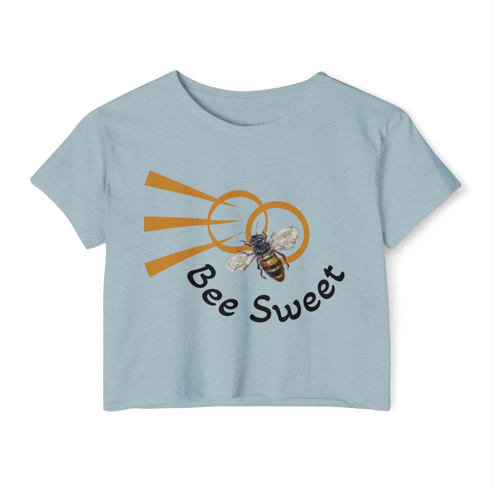 “Bee Sweet” retro graphic crop top