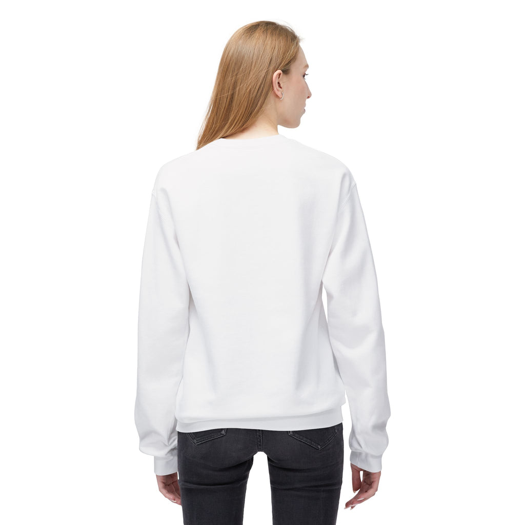 Unisex Crewneck Sweatshirt —Divine Love Couple Minimal Line Art  Sweatshirt
