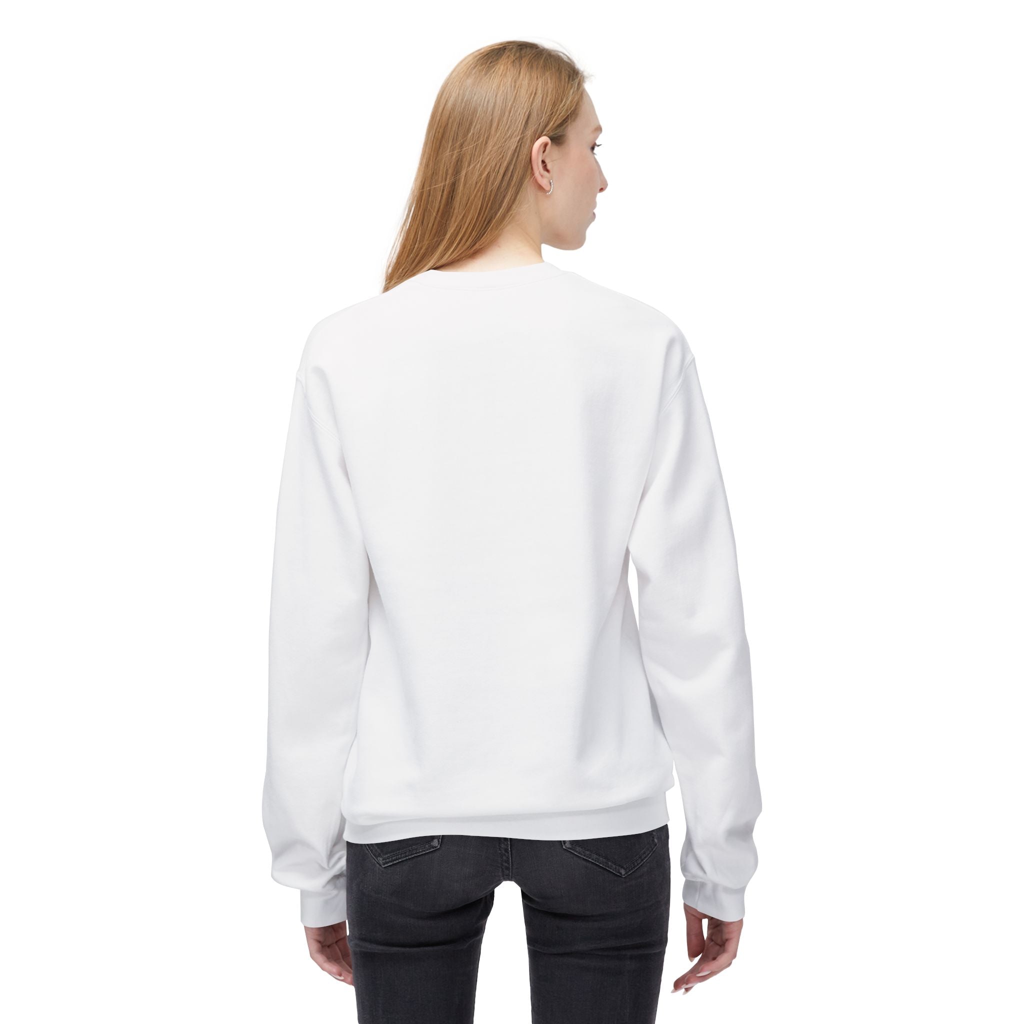 Unisex Crewneck Sweatshirt —Divine Love Couple Minimal Line Art  Sweatshirt