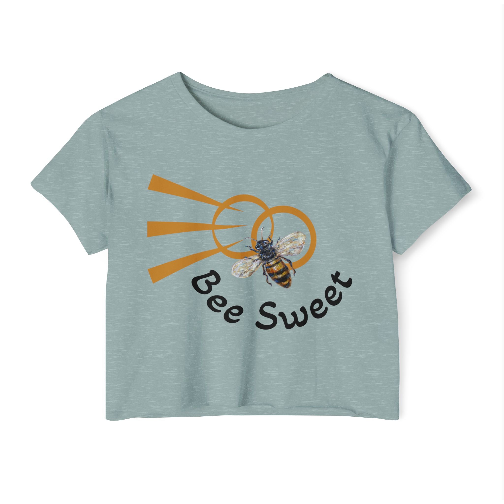 “Bee Sweet” retro graphic crop top