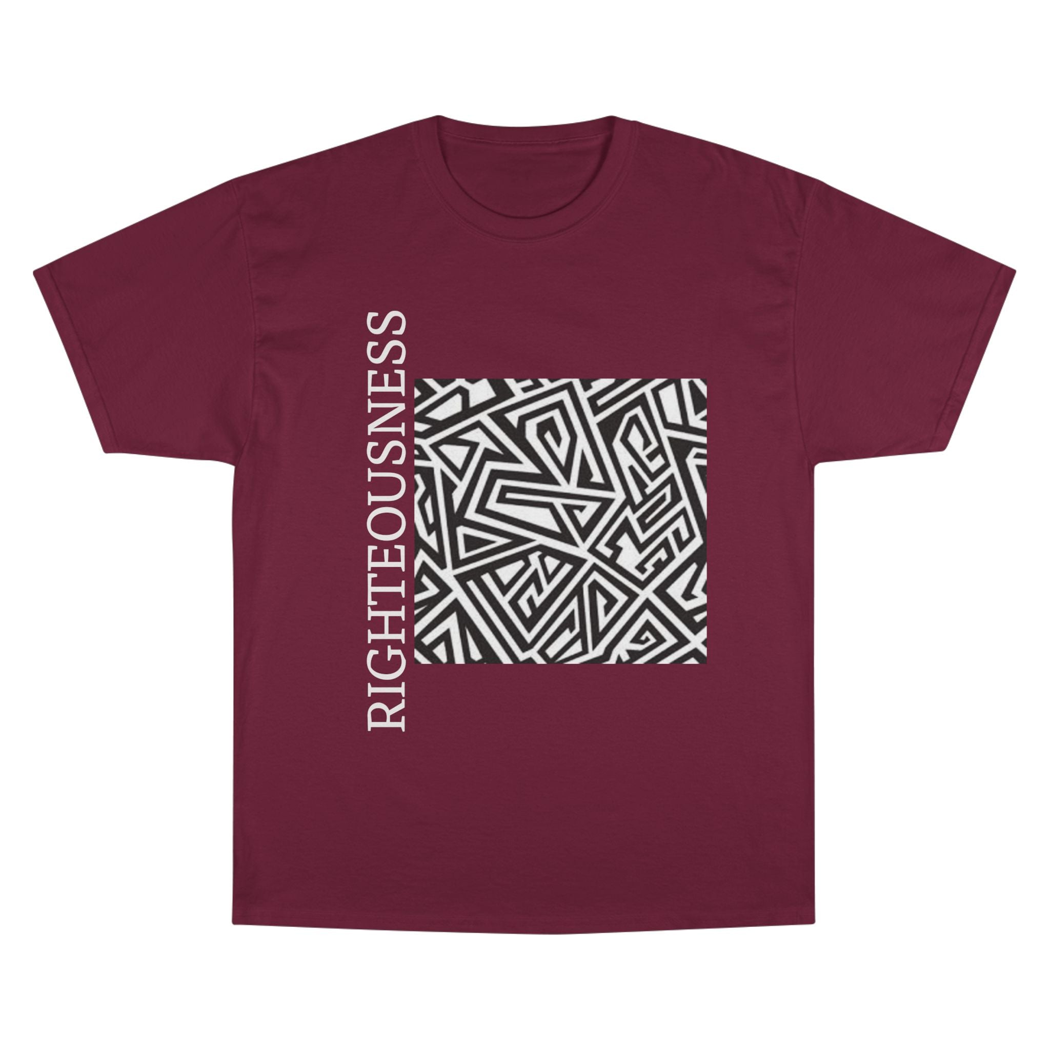 Righteousness Graphic T-Shirt — Abstract Maze Design