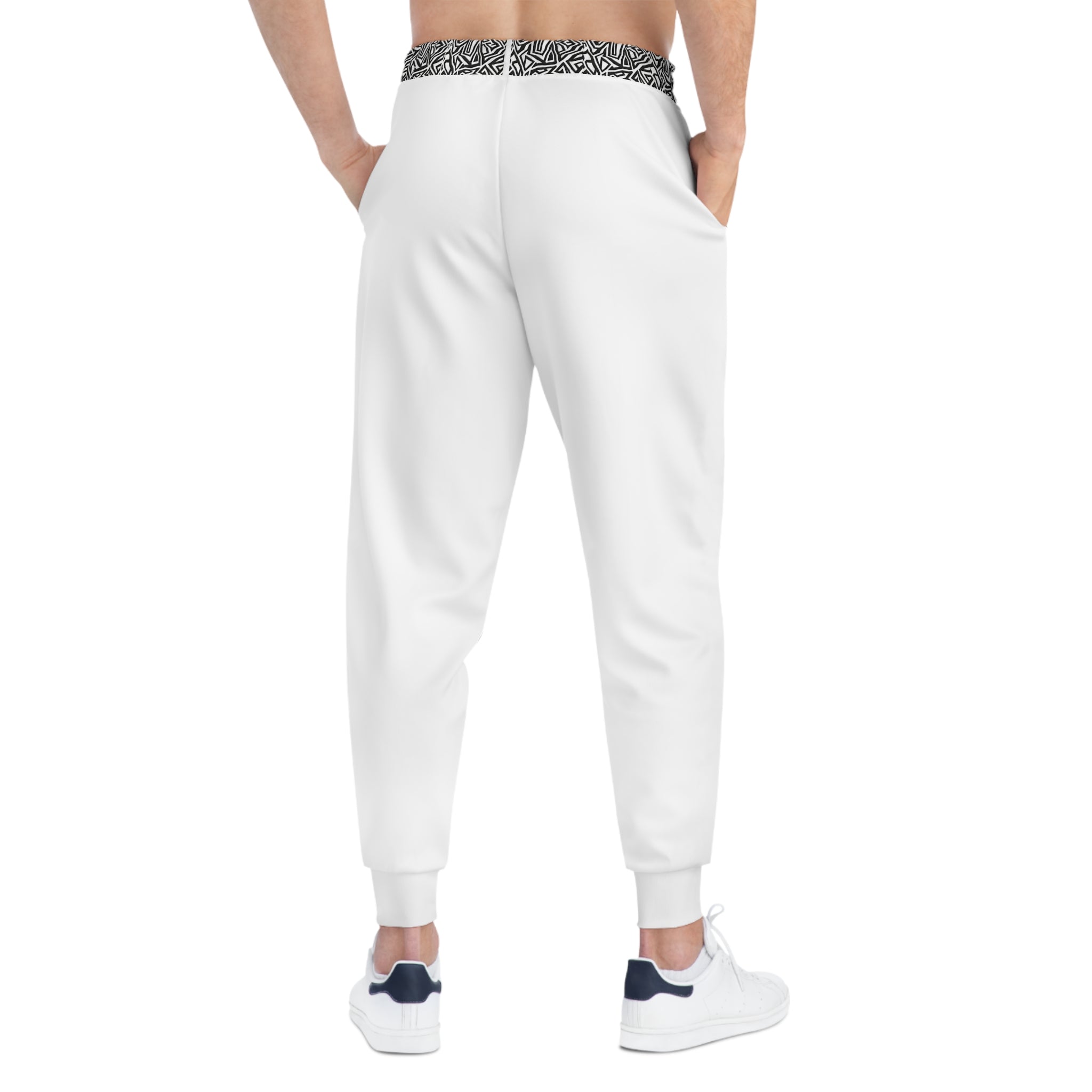 Apply Pressure AP Athletic Joggers — White Logo Sports Sweatpants