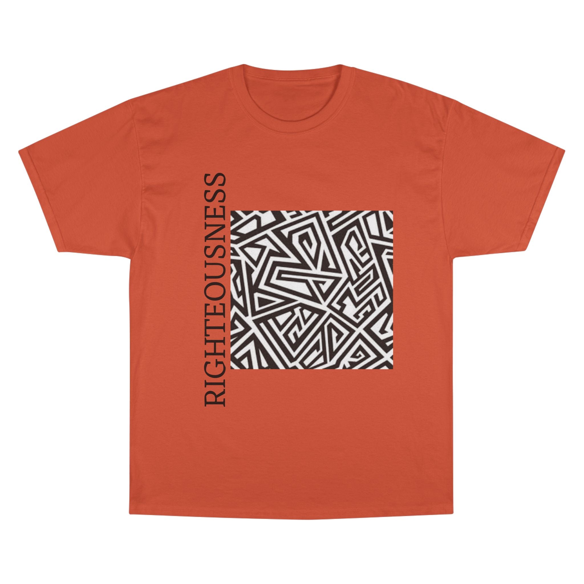 Righteousness Graphic T-Shirt — Abstract Maze Design