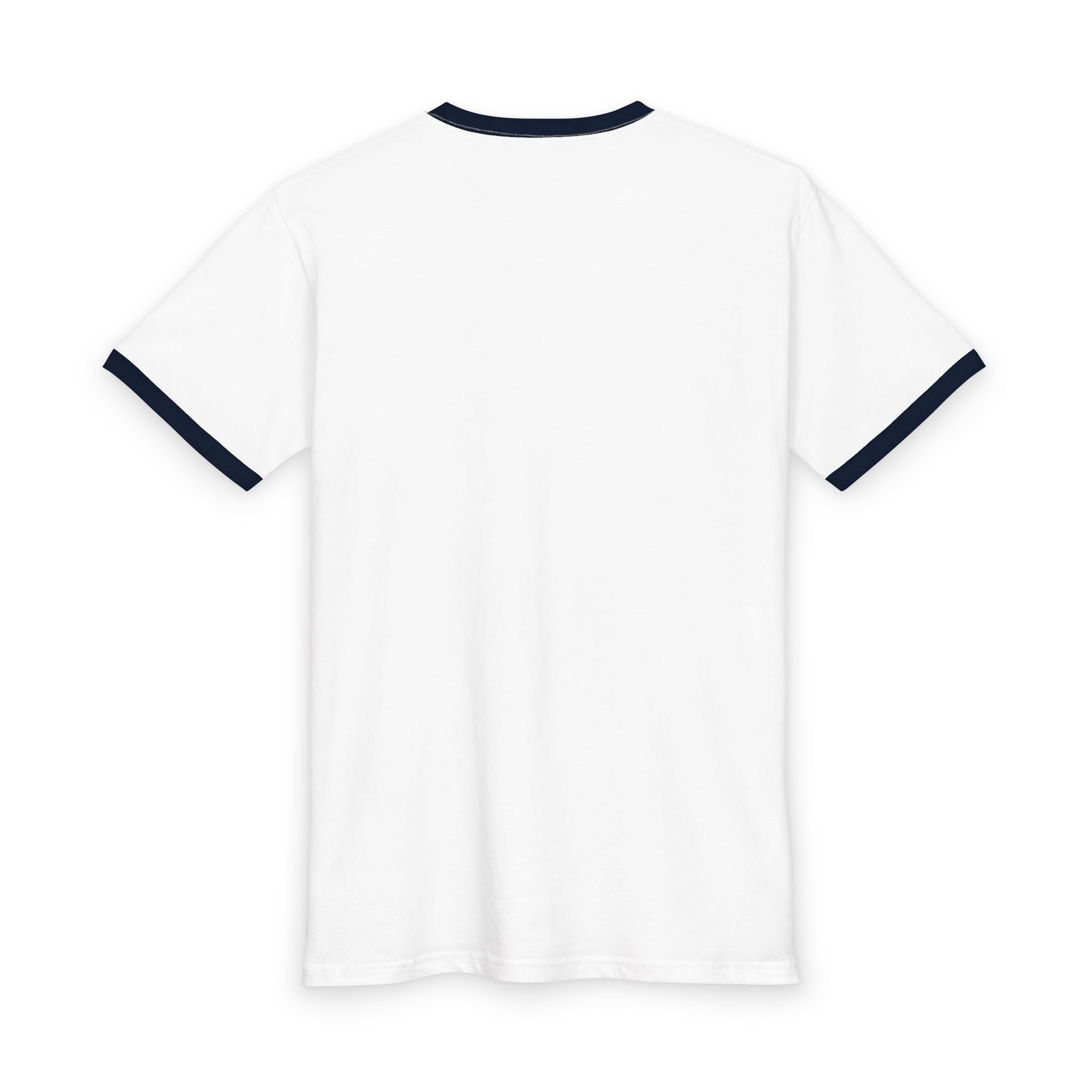 Kingly Character Ringer Tee — Vintage Athletic White & Black T-Shirt