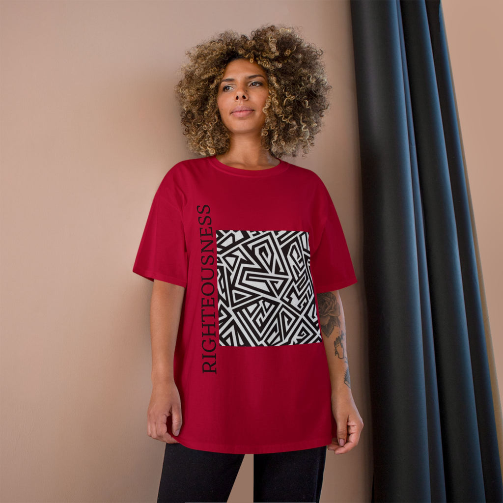 Righteousness Graphic T-Shirt — Abstract Maze Design