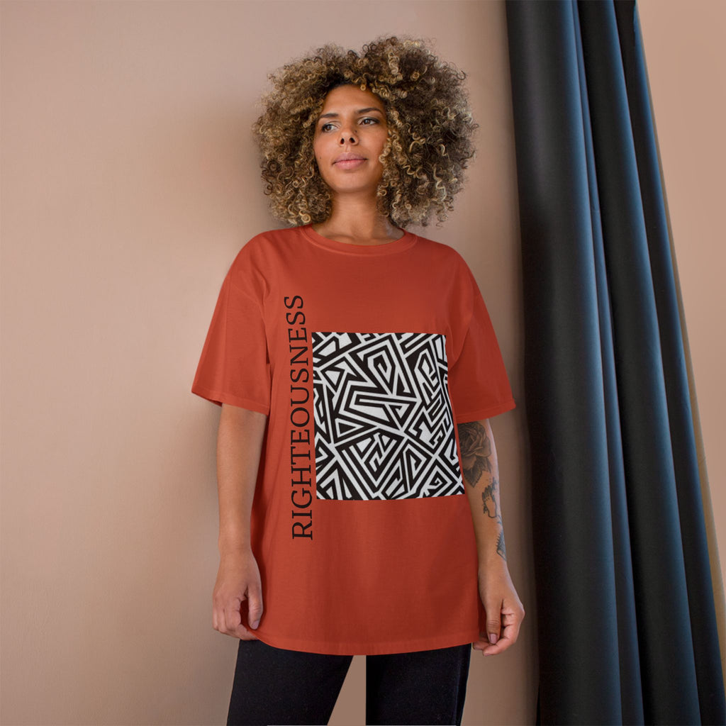 Righteousness Graphic T-Shirt — Abstract Maze Design
