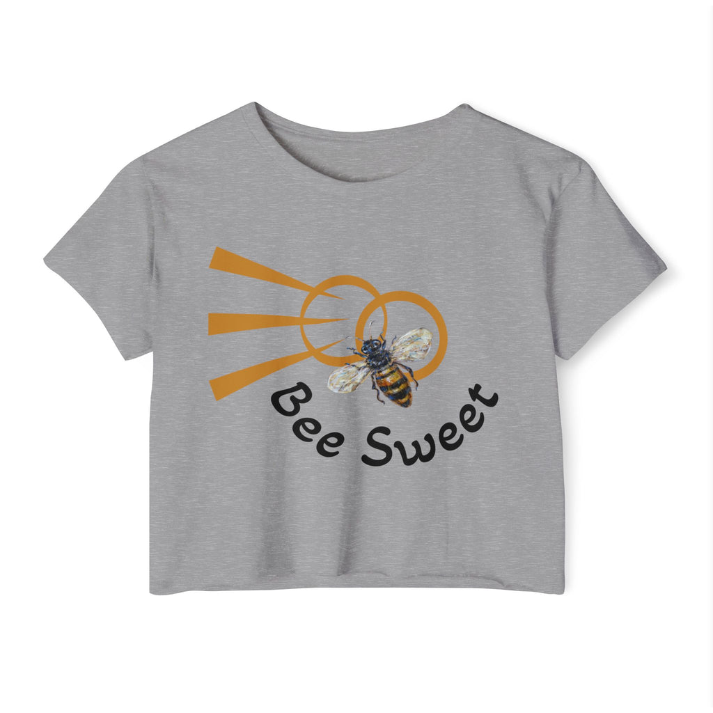 “Bee Sweet” retro graphic crop top