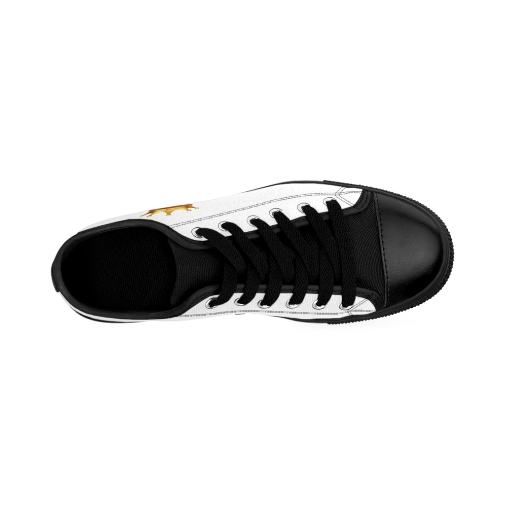 Kingly Character Low-Top Sneakers — Men’s Casual White & Black Shoes