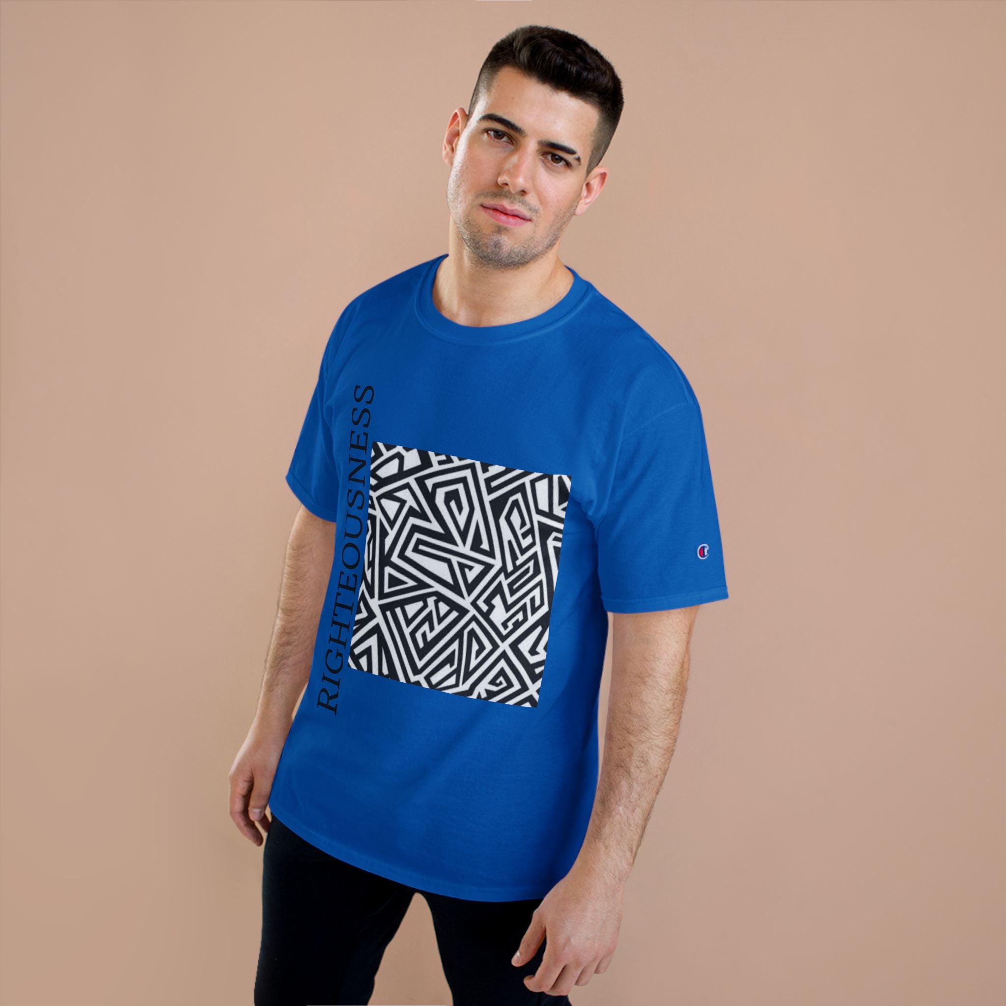 Righteousness Graphic T-Shirt — Abstract Maze Design