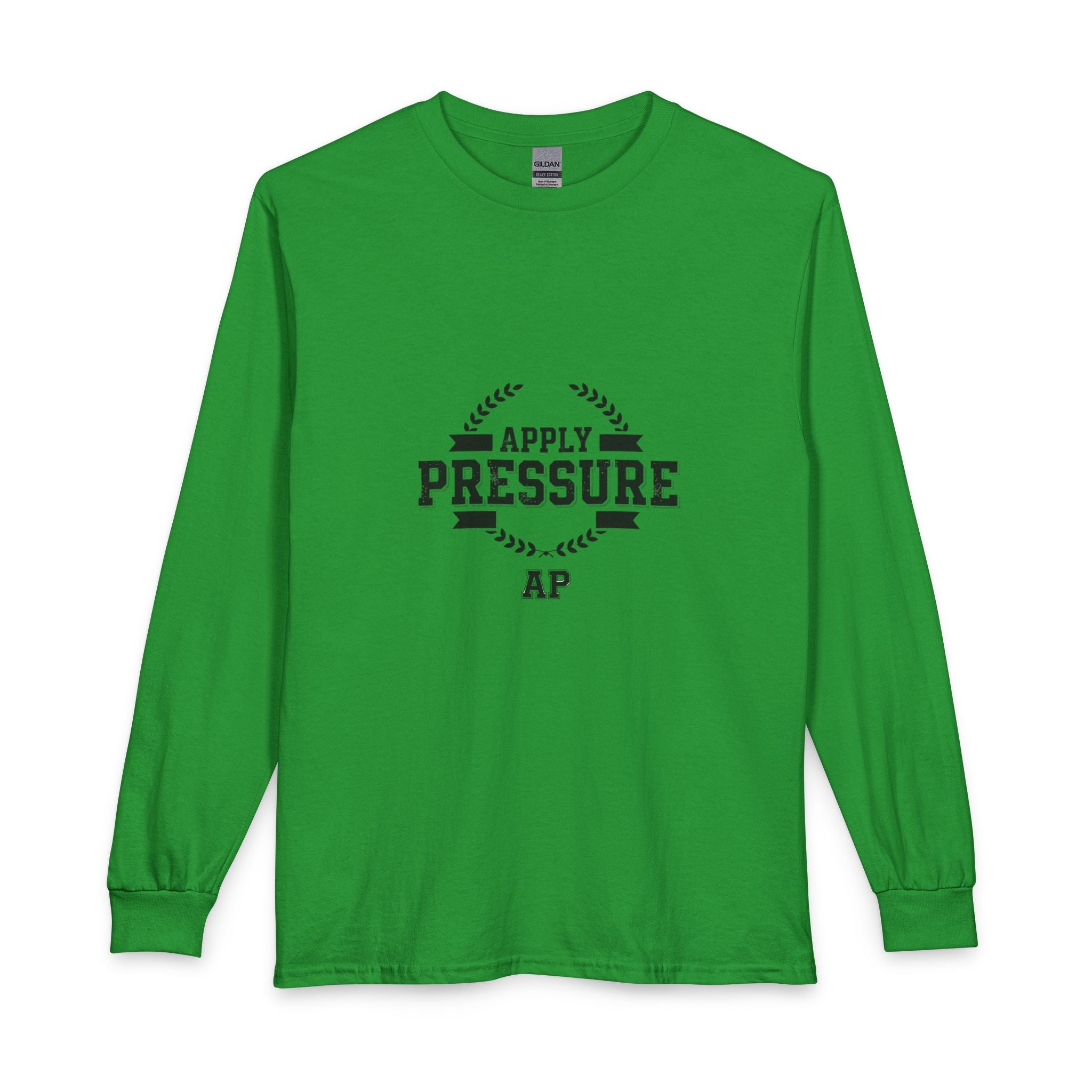 Apply Pressure Long Sleeve Tee — Vintage Motivational AP Shirt