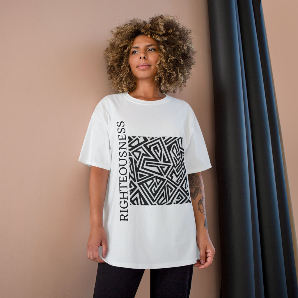 Righteousness Graphic T-Shirt — Abstract Maze Design