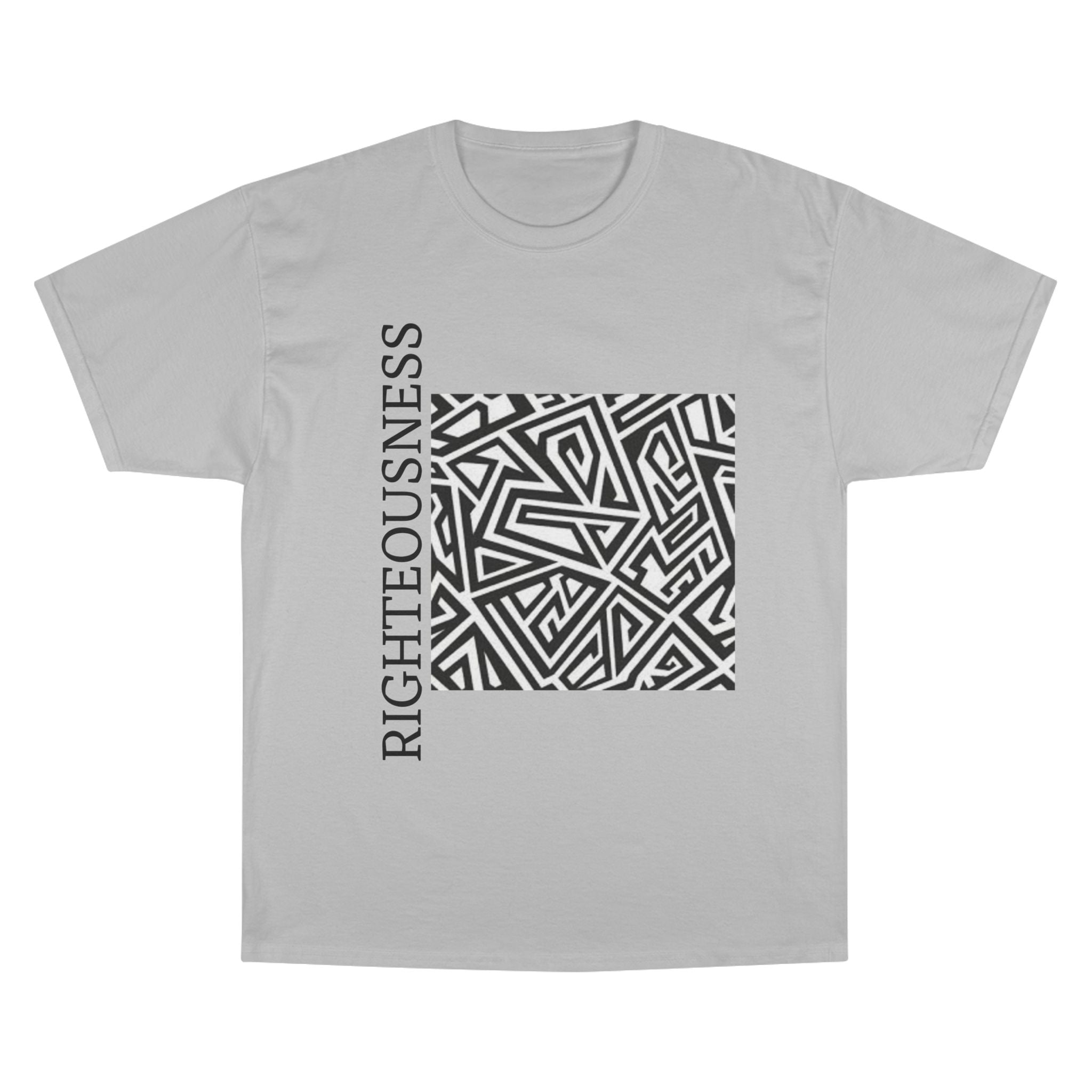 Righteousness Graphic T-Shirt — Abstract Maze Design