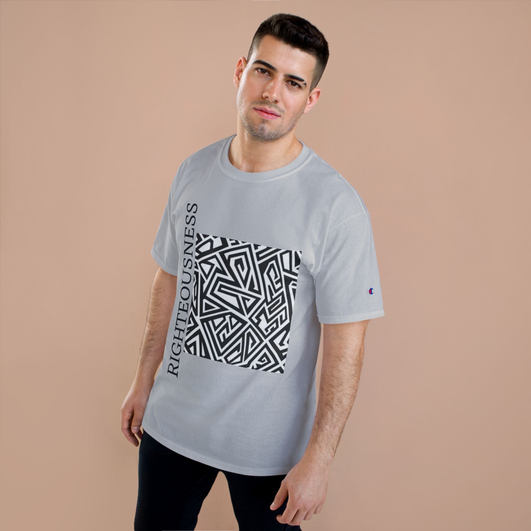 Righteousness Graphic T-Shirt — Abstract Maze Design
