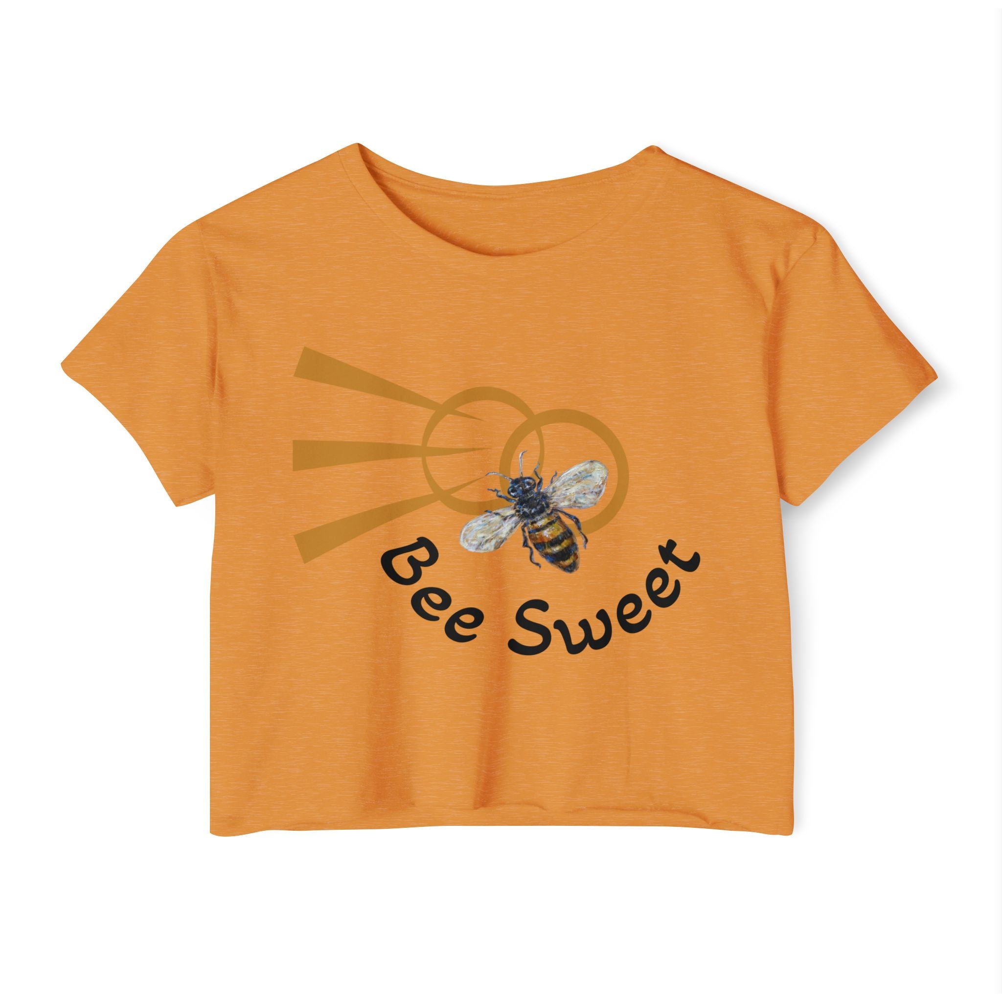 “Bee Sweet” retro graphic crop top
