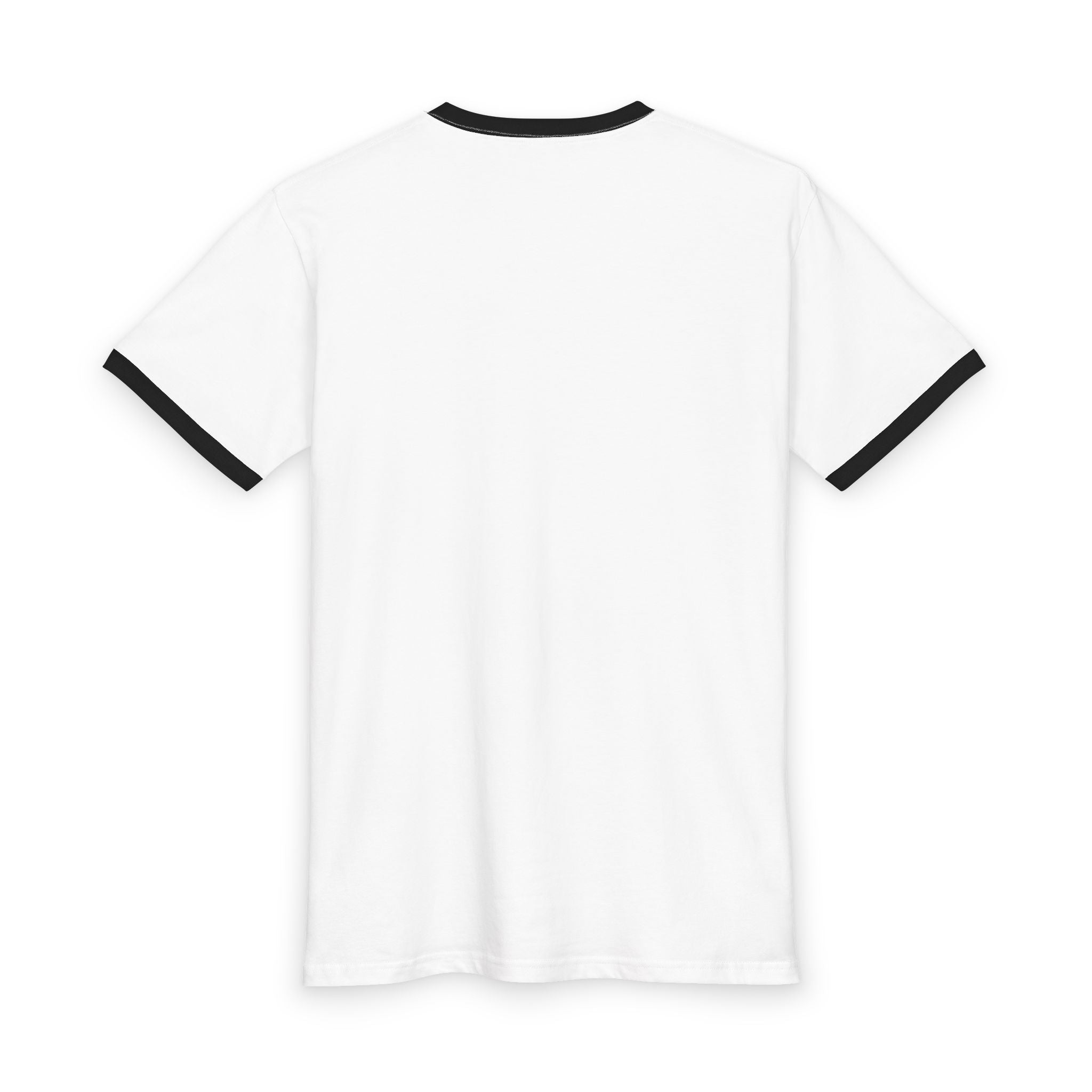 Kingly Character Ringer Tee — Vintage Athletic White & Black T-Shirt