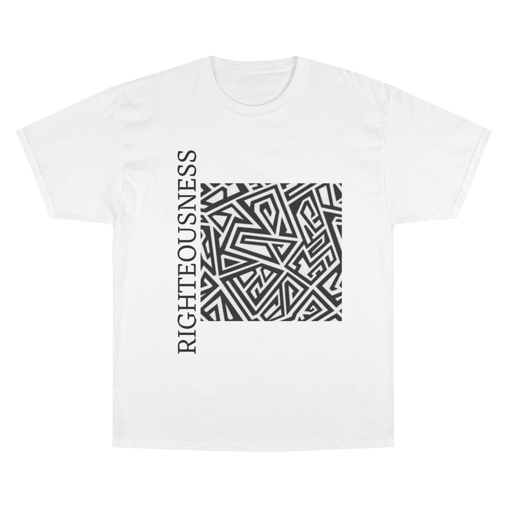 Righteousness Graphic T-Shirt — Abstract Maze Design